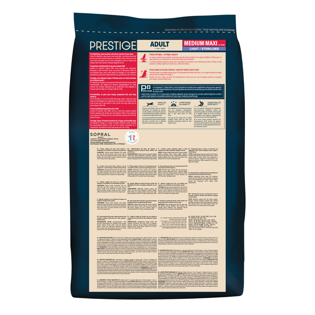 Pro Nutrition Prestige Dog Adult Medium & Maxi Sterilised