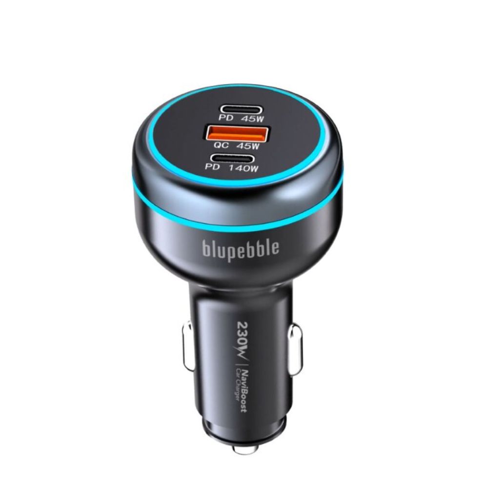 Blupebble Naviboost Pd 230W Car Charger Gray
