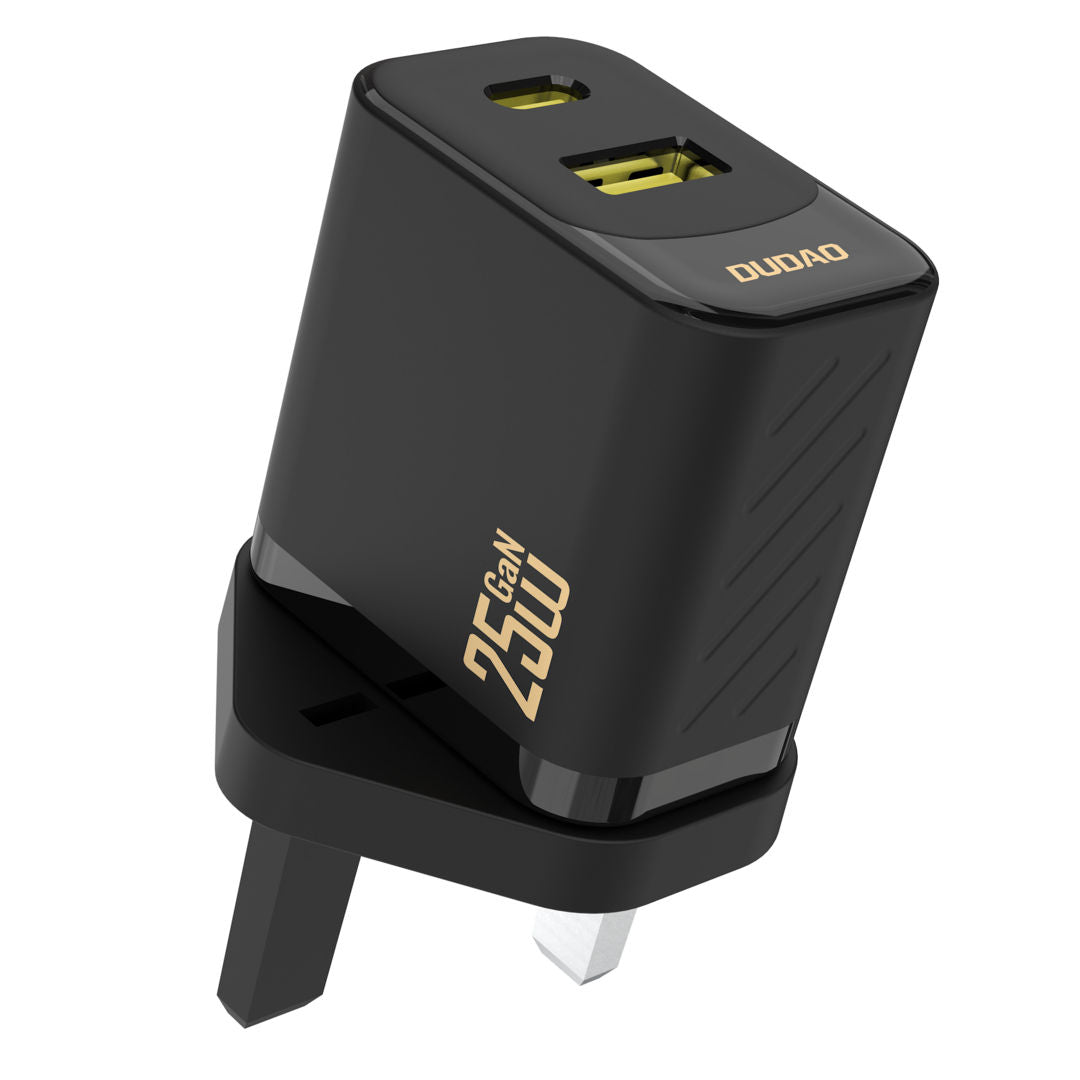 DUDAO A26TUK Dual Port Charger With USB-C Cable, 25W