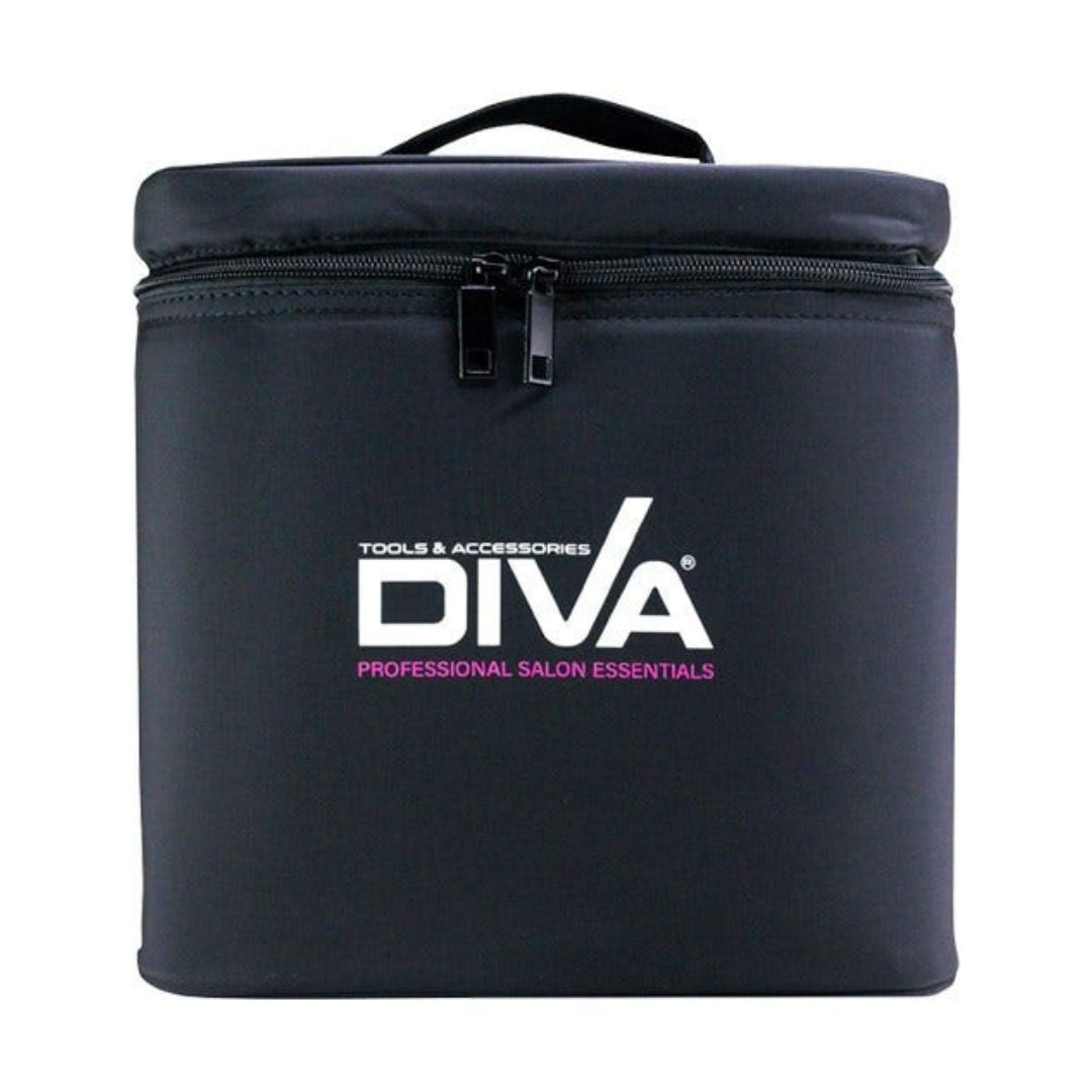 حقيبة مستحضرات تجميل Diva مع صينية، أسود، LYBT9602+9603