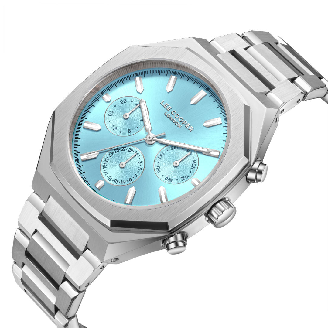 Lee Cooper Men's Multi Function Blue Dial Watch, LC08045.301