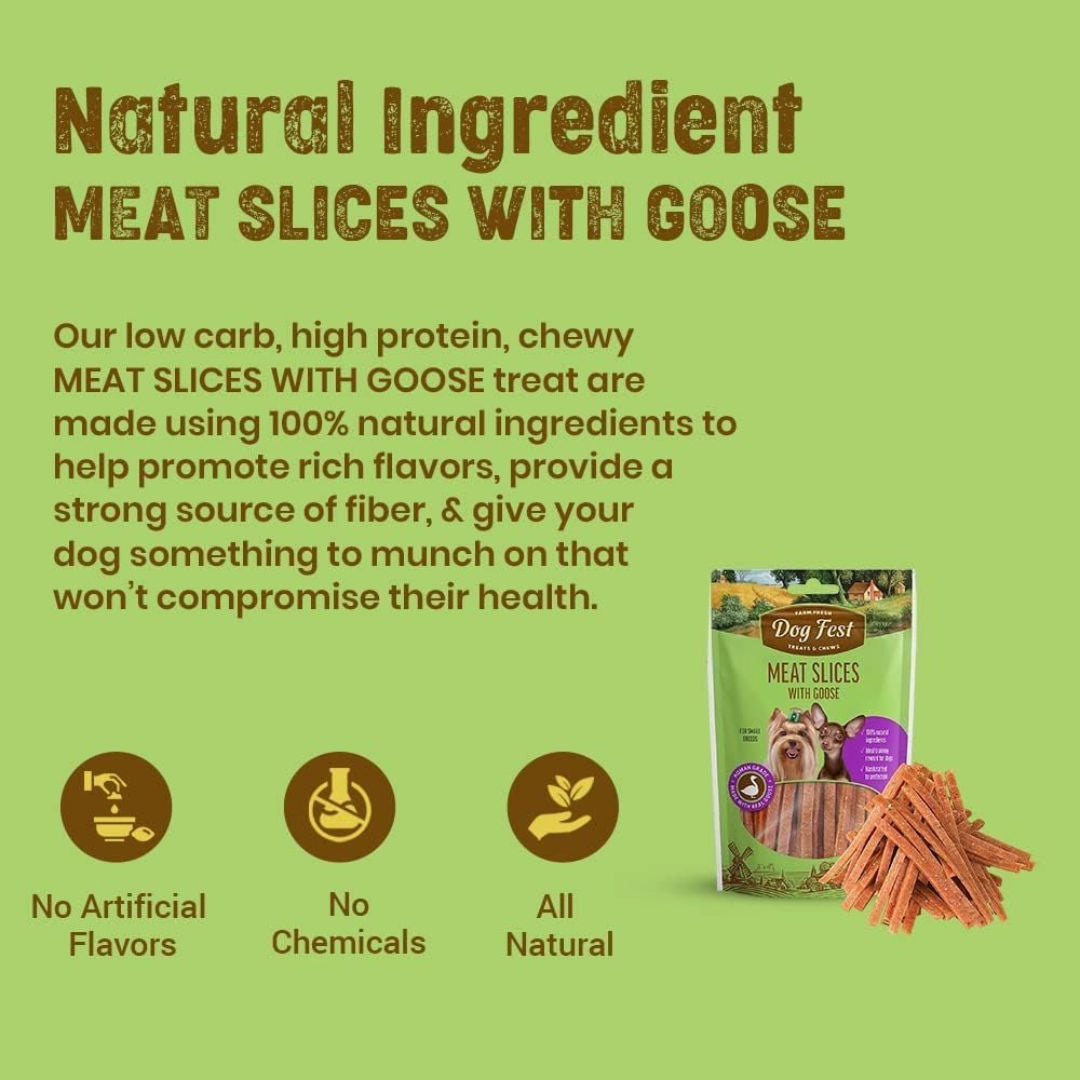 Dog Fest Slices With Goose For Small Breeds, 55gm