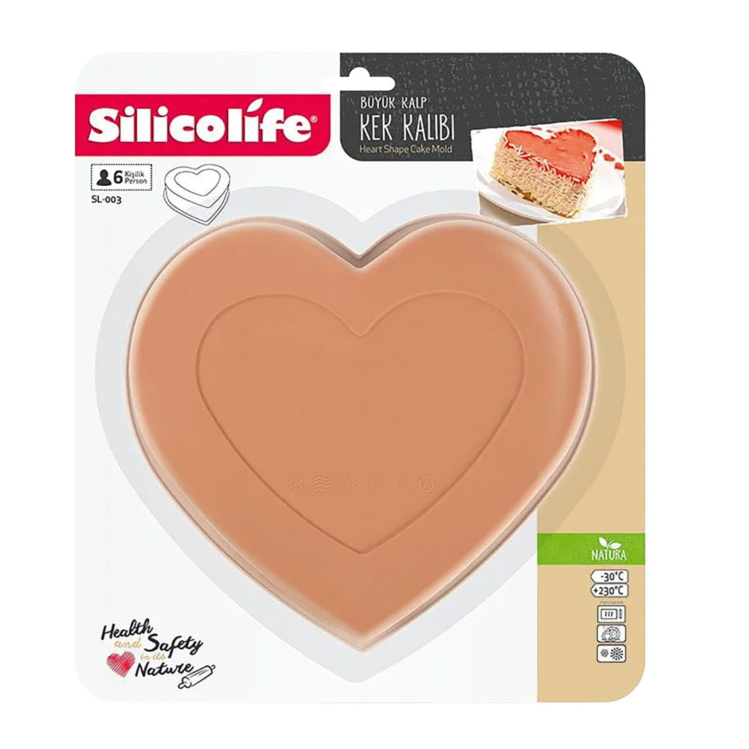 Silicolife Slicone Heart Shape Cake Mold, SL003