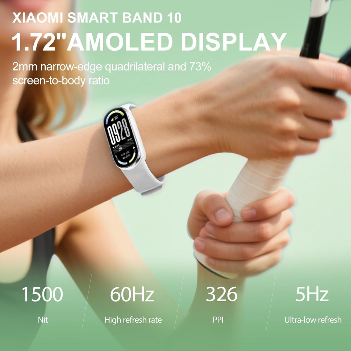 Xiaomi Smart Band 10, 1.72-inch AMOLED Display Fitness Tracker