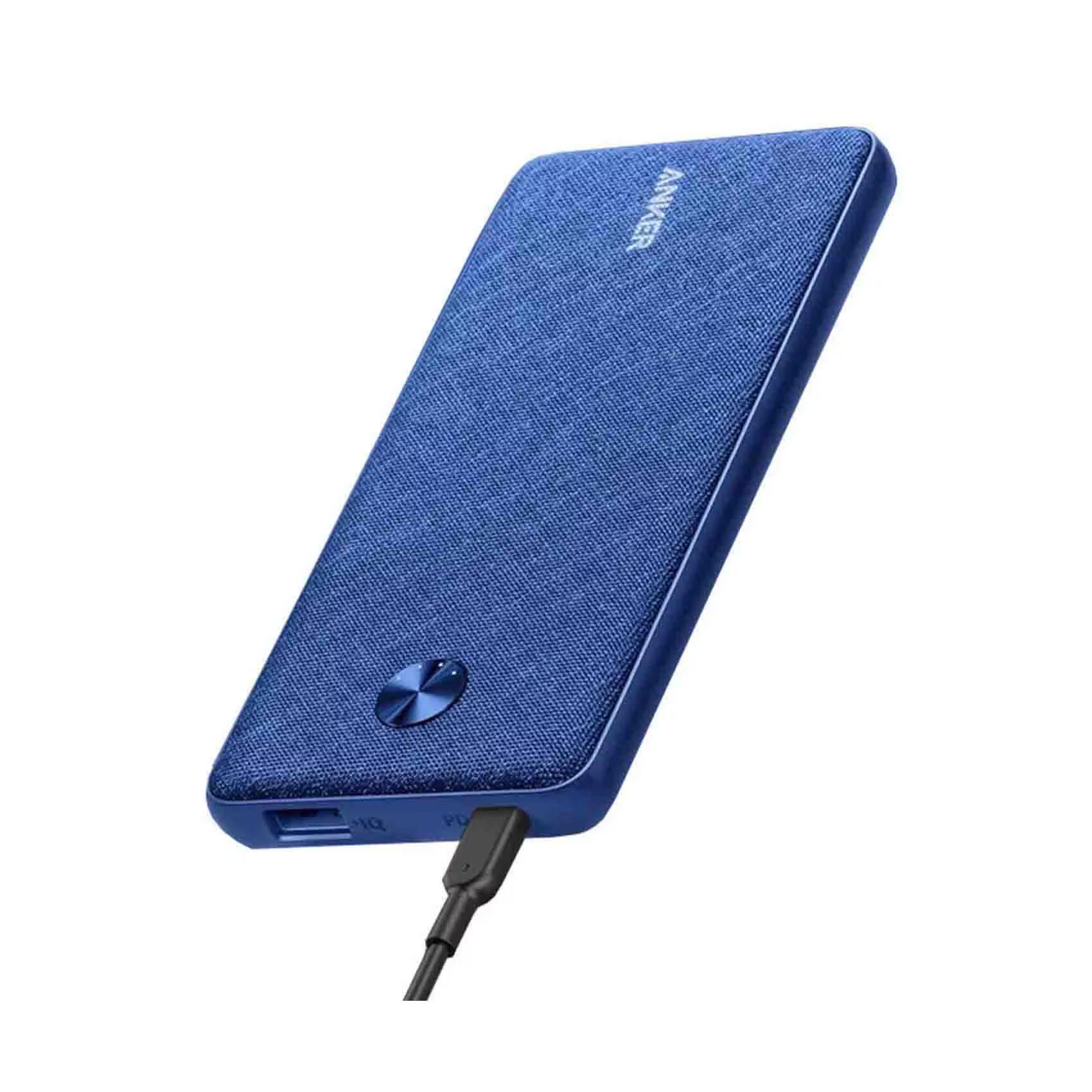 Anker PowerCore III Sense 10000mAh Power Bank with 20W PD, Fabric Blue