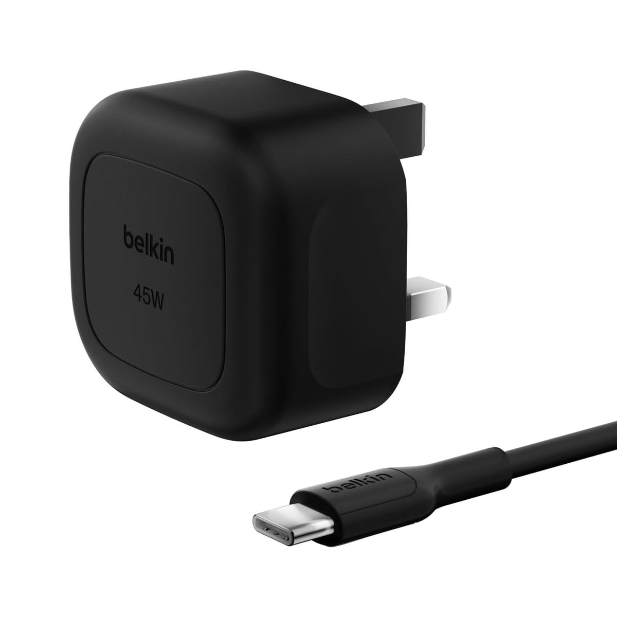 Belkin 45W USB-C PD Wall Charger, USB-C to USB-C Cable, 1M