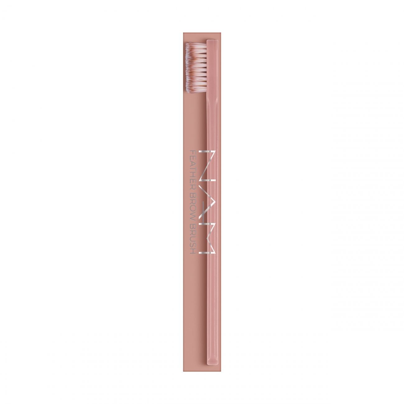 NAM Feather Brow Brush, Dual-Action Vegan Brow Styling Tool
