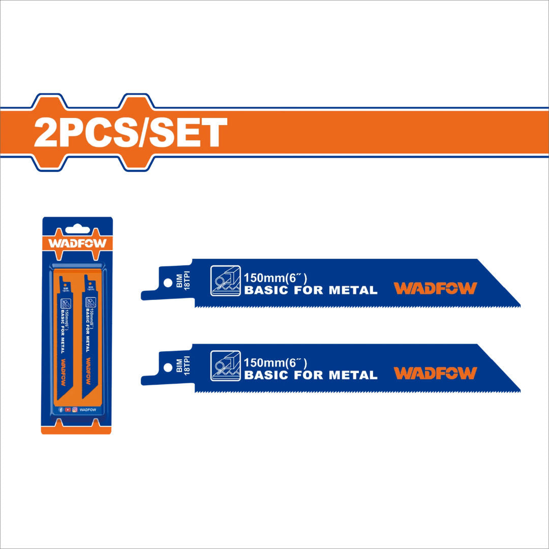 WADFOW Reciprocating Saw Blades, 150mm, 2 Pieces