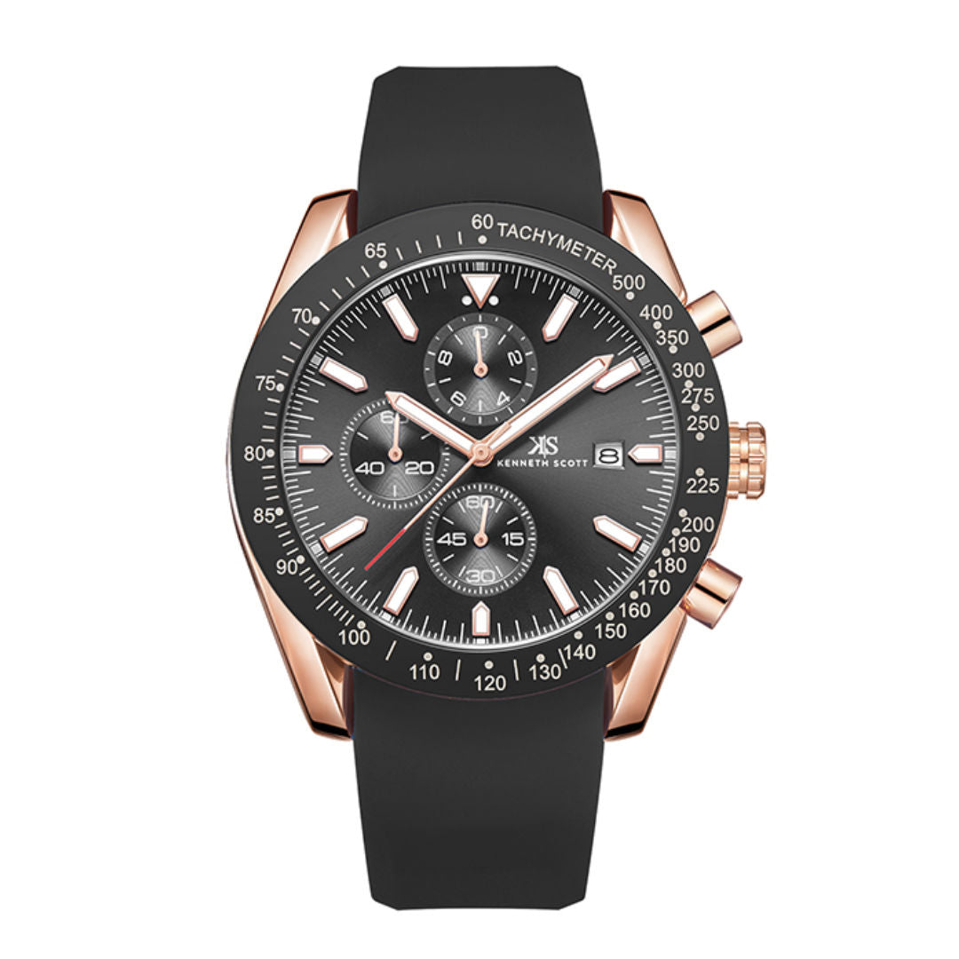 Kenneth Scott Men's Chrono & Multi Function Watch, K23148 Series
