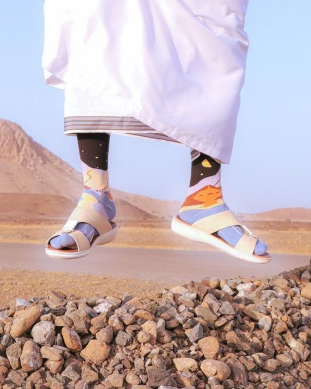 Mutrah Long Length Free SizeSocks, Walk & Roll Exclusive