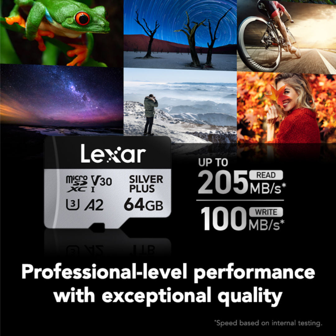 LEXAR® Professional Silver Plus microSDXC™ UHS-I card Series