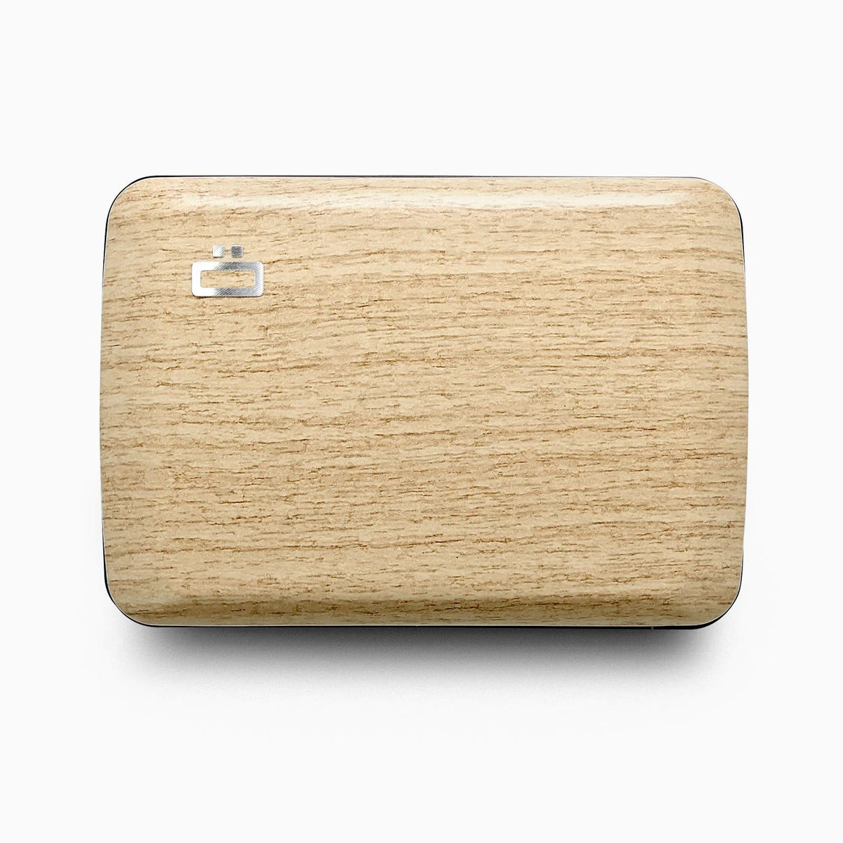 Ogon Oslo Aluminum Wallet Small Case Card Holder V2, Bamboo