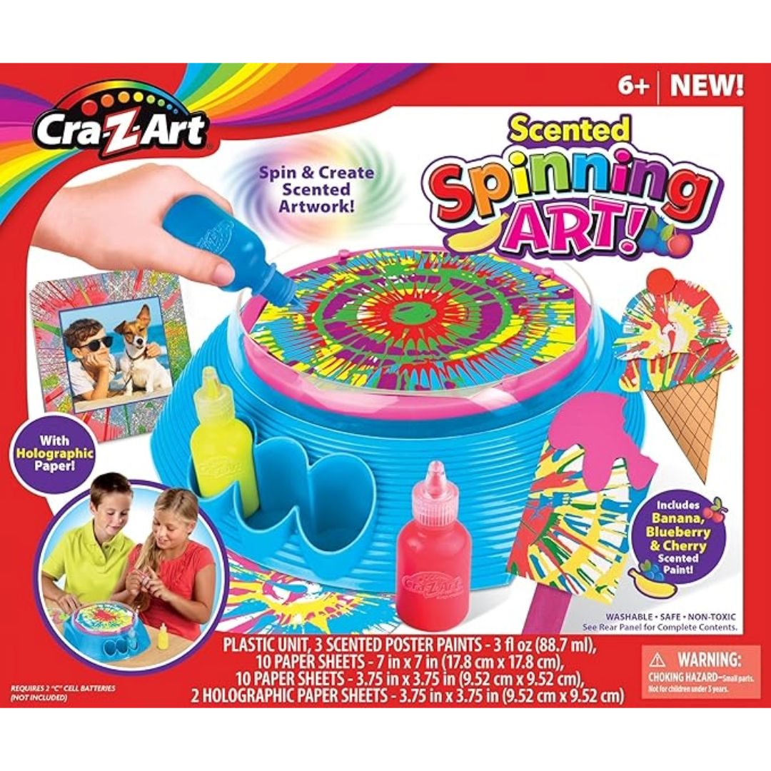 Cra-Z-Art Scented Spinning Art DIY Kit, Children Age 6+