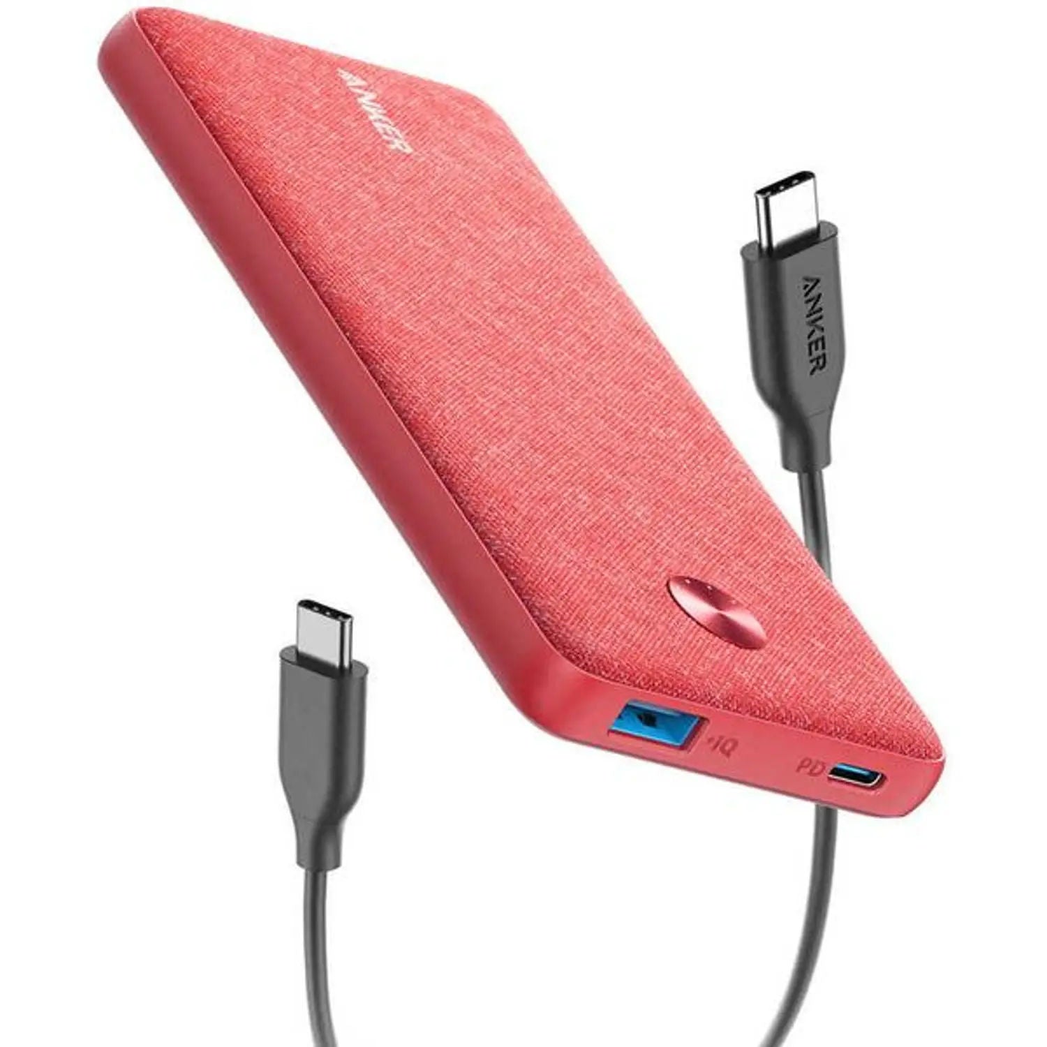 Anker PowerCore III Sense 10,000mAh Slim Power Bank with 18W Power Delivery, Red