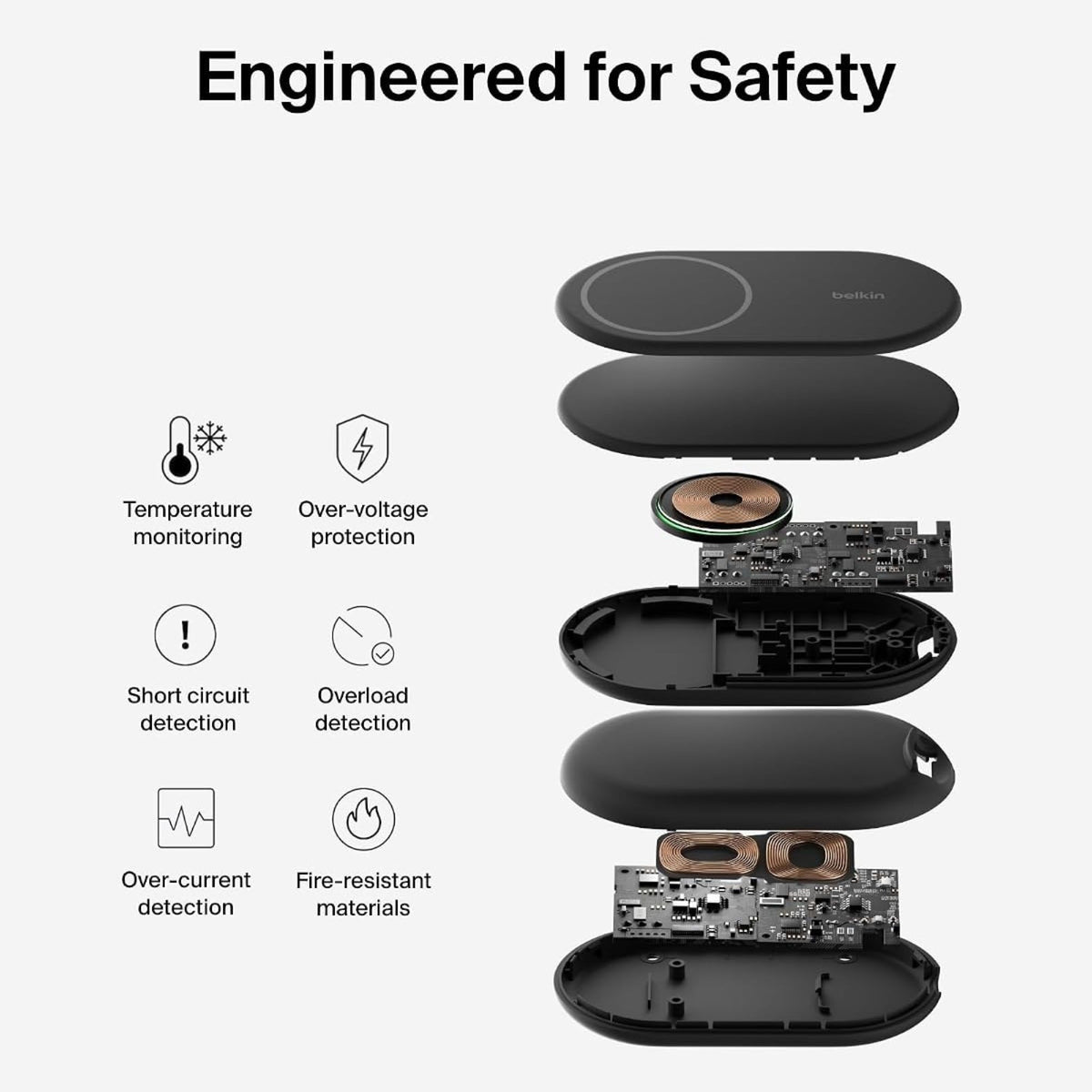 Belkin Boost Charge™ Foldable Qi2 Wireless Charger, 15W