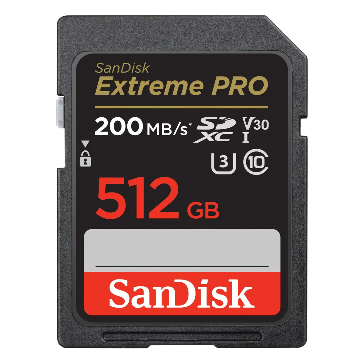 SanDisk Extreme PRO 512GB SDXC UHS-I Memory Card, Up to 200MB/s Read, V30, U3, SDSDXXD-GN4IN