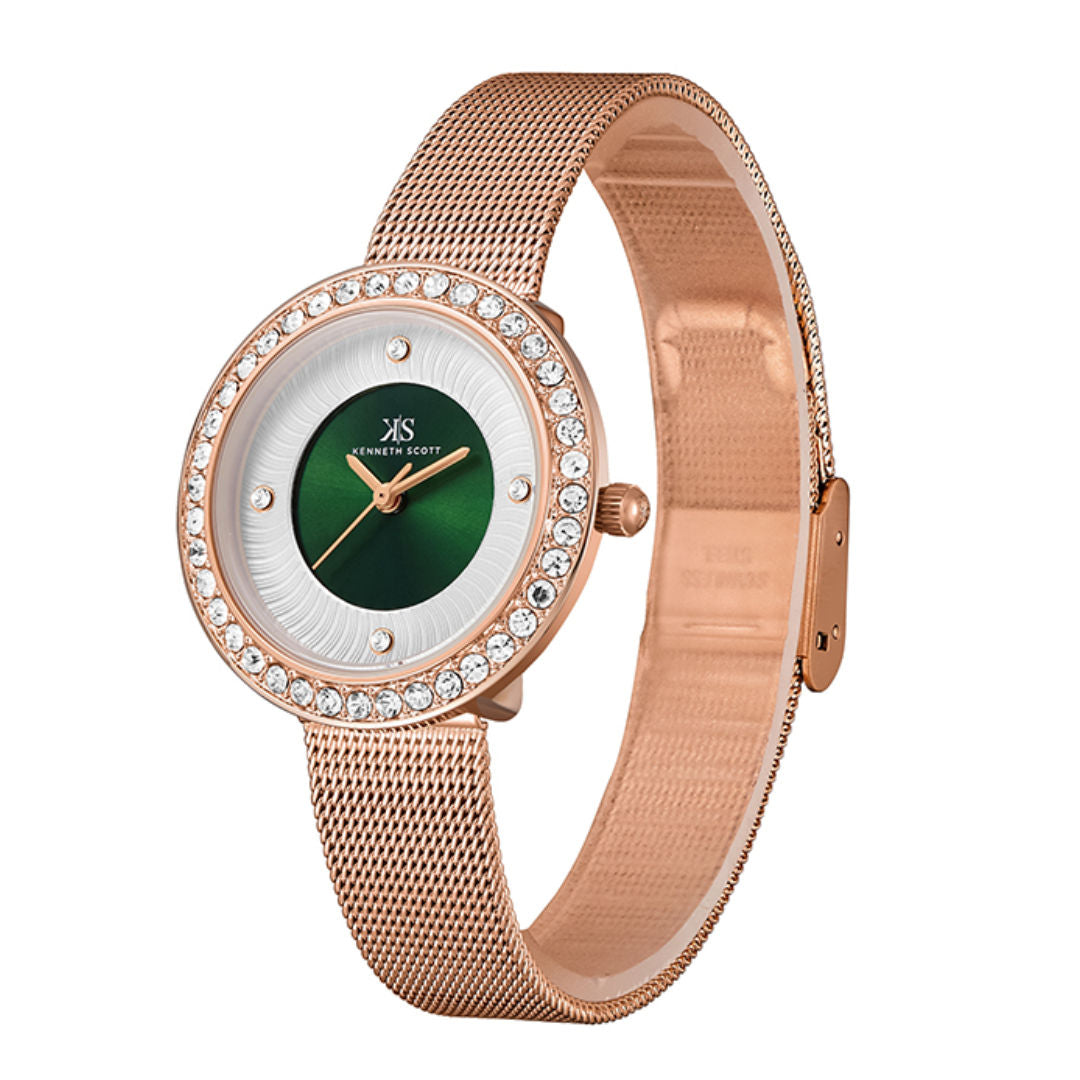Kenneth Scott Women's Analog Watch, K23535-RMKG