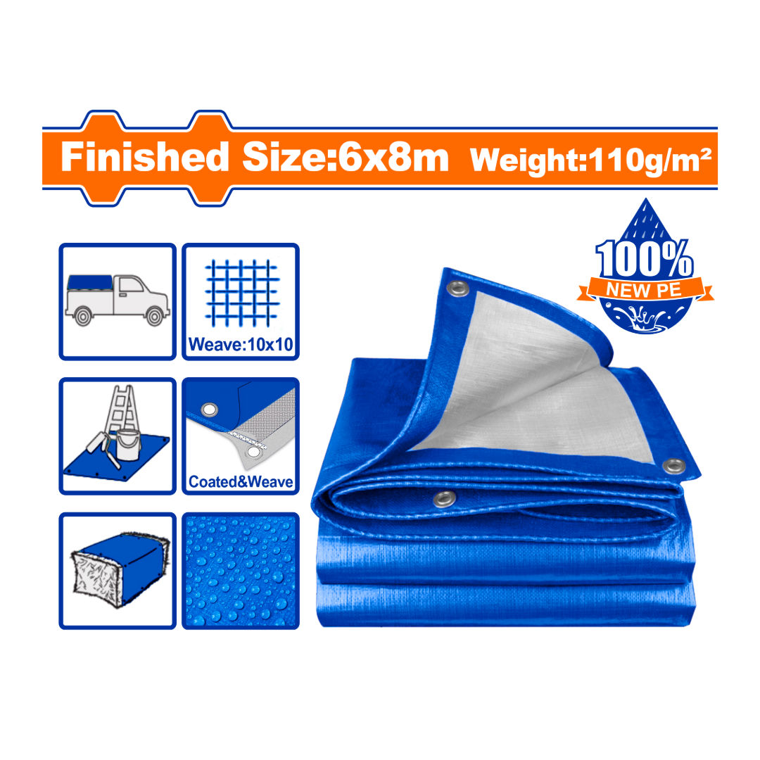 WADFOW Extra-Strong Blue PE Tarpaulin
