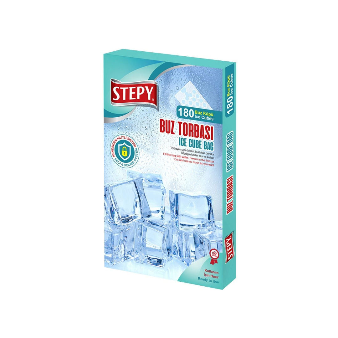 Stepy Ice Cube Bags Pack of 12, 18x10cm