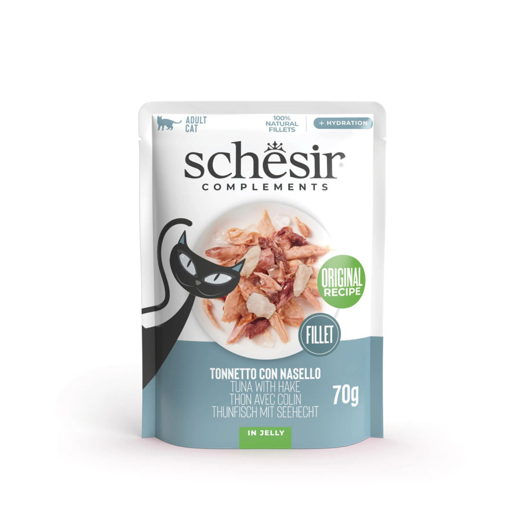 Schesir Complements Cat Wet Food in Jelly Pouch, 70g
