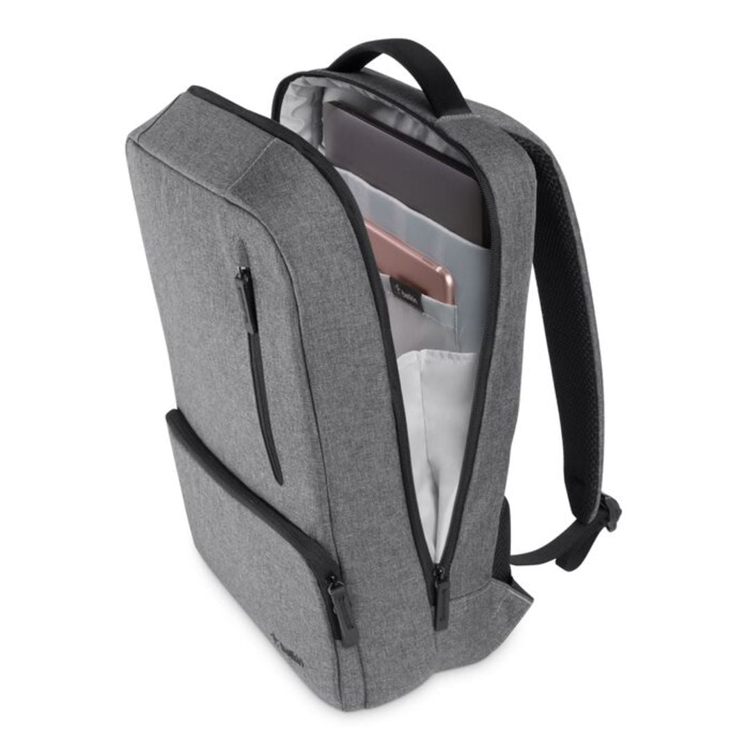 Belkin Classic Pro Laptop Backpack, 15.6 Inch, Grey