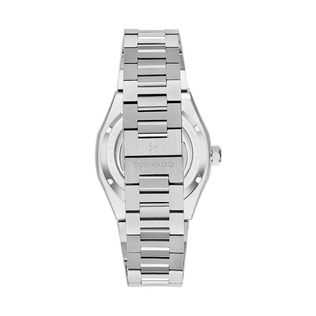 TORNADO Autonova Men's Silver Green Stainless Steel Automatic Watch