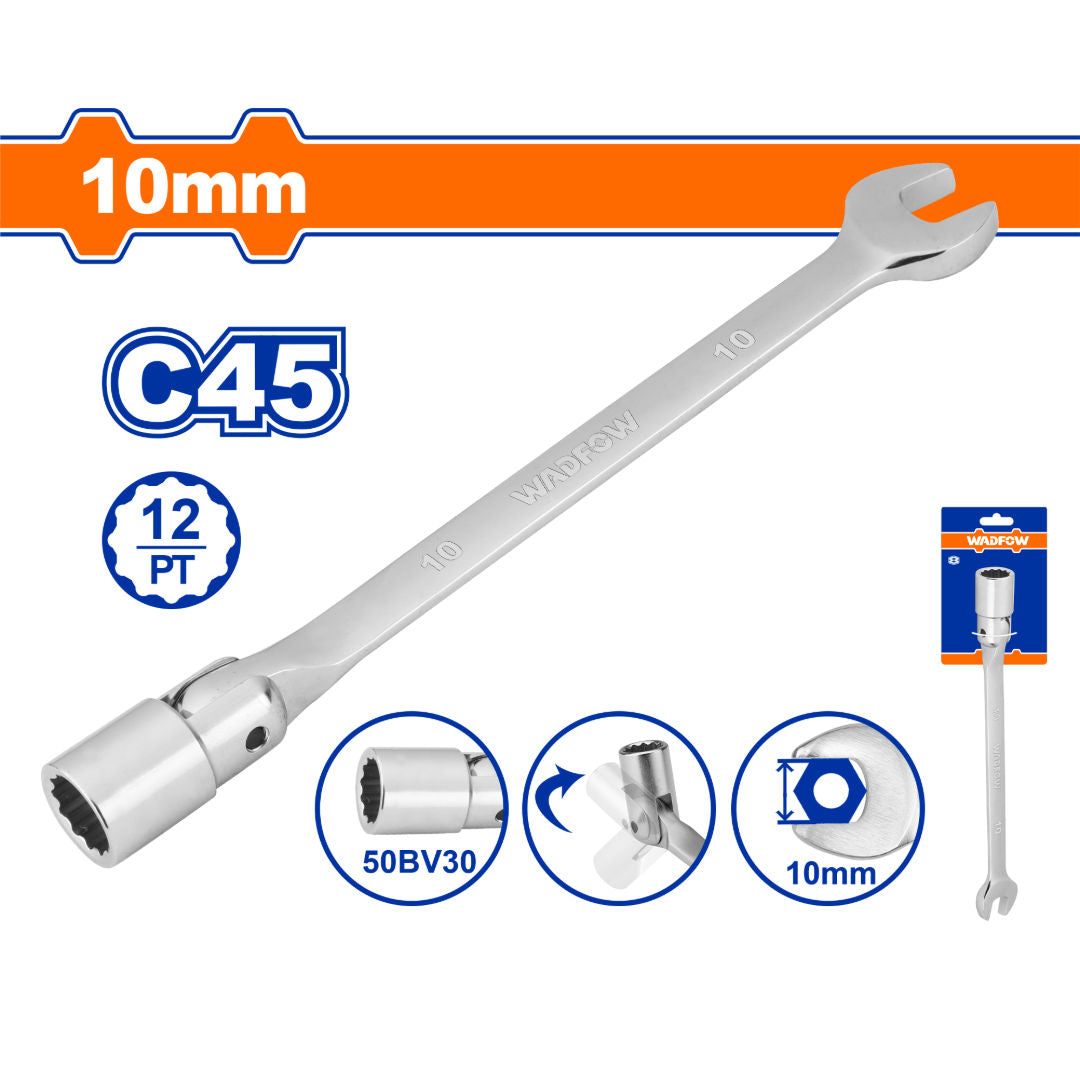 WADFOW Open End Swivel Head Socket Spanner
