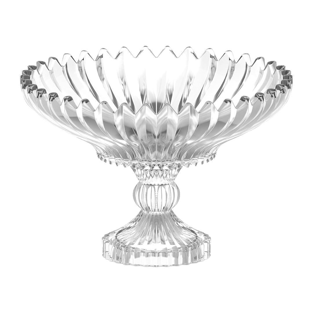 City Glass Brasilia Fruit Bowl With Stem Tray 30cm, Gift Box