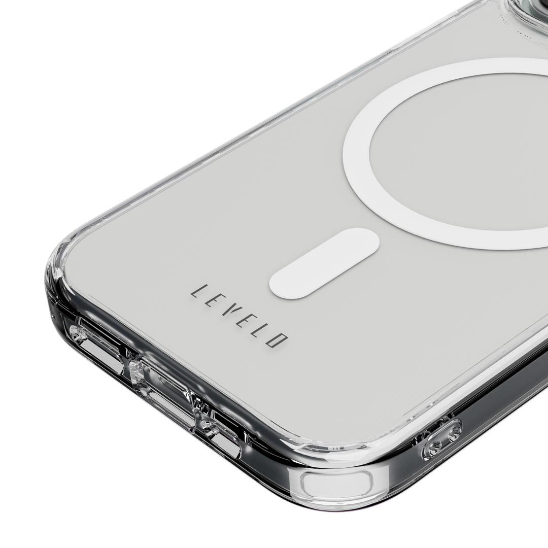 Levelo Clara 3H Anti-Scratch MagSafe Clear Case For iPhone 15 Plus
