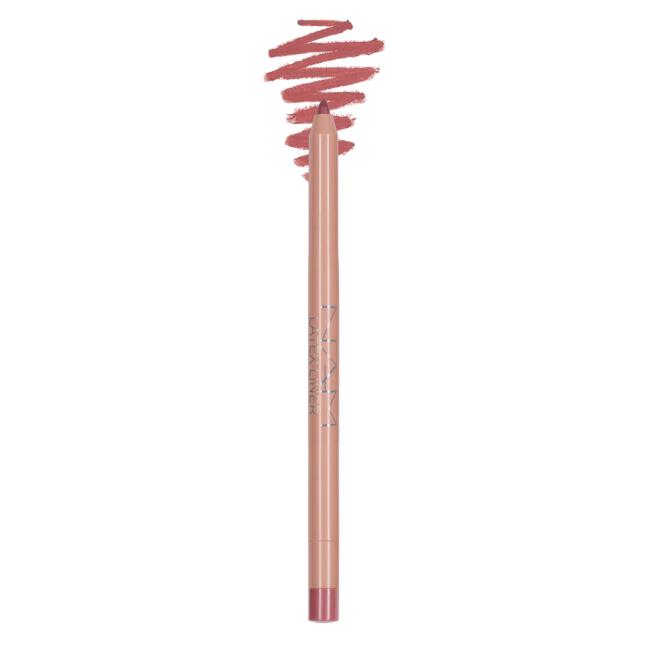 NAM Latex Liner Lip Pencil, Smooth, Long-Lasting Lip Liner with Matte Finish