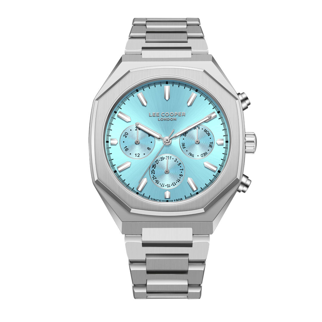 Lee Cooper Men's Multi Function Blue Dial Watch, LC08045.301