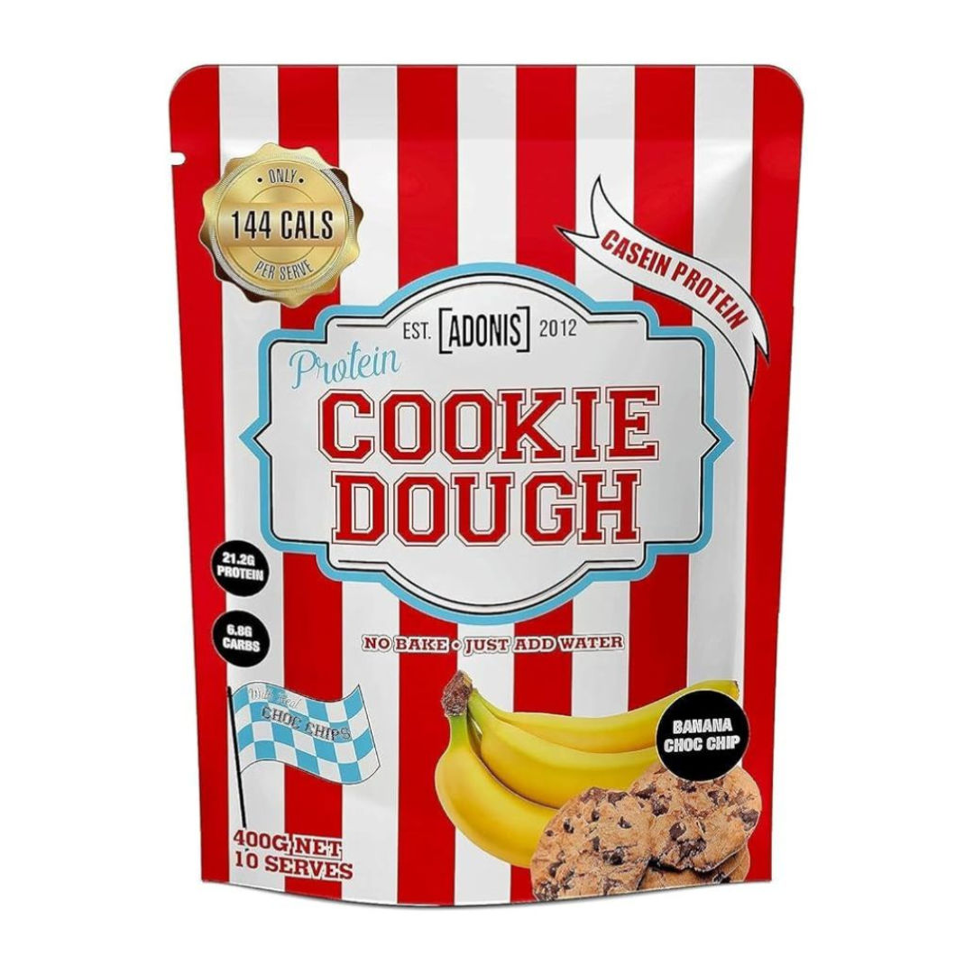 Adonis Protein Cookie Dough Premium Casein Protein Snack Low Carb, High Protein, Multiple Gourmet Flavors