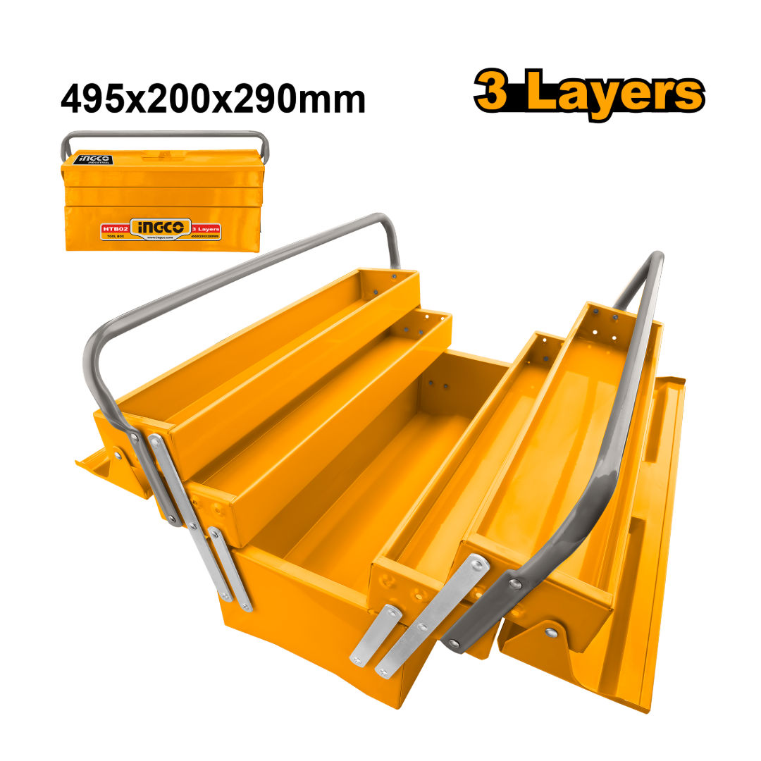 INGCO Tool Box, 3-Layer Steel Body