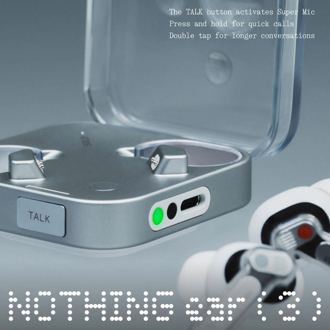 Nothing Ear (3) True Wireless Earbuds, Active Noise Cancellation, Global Version