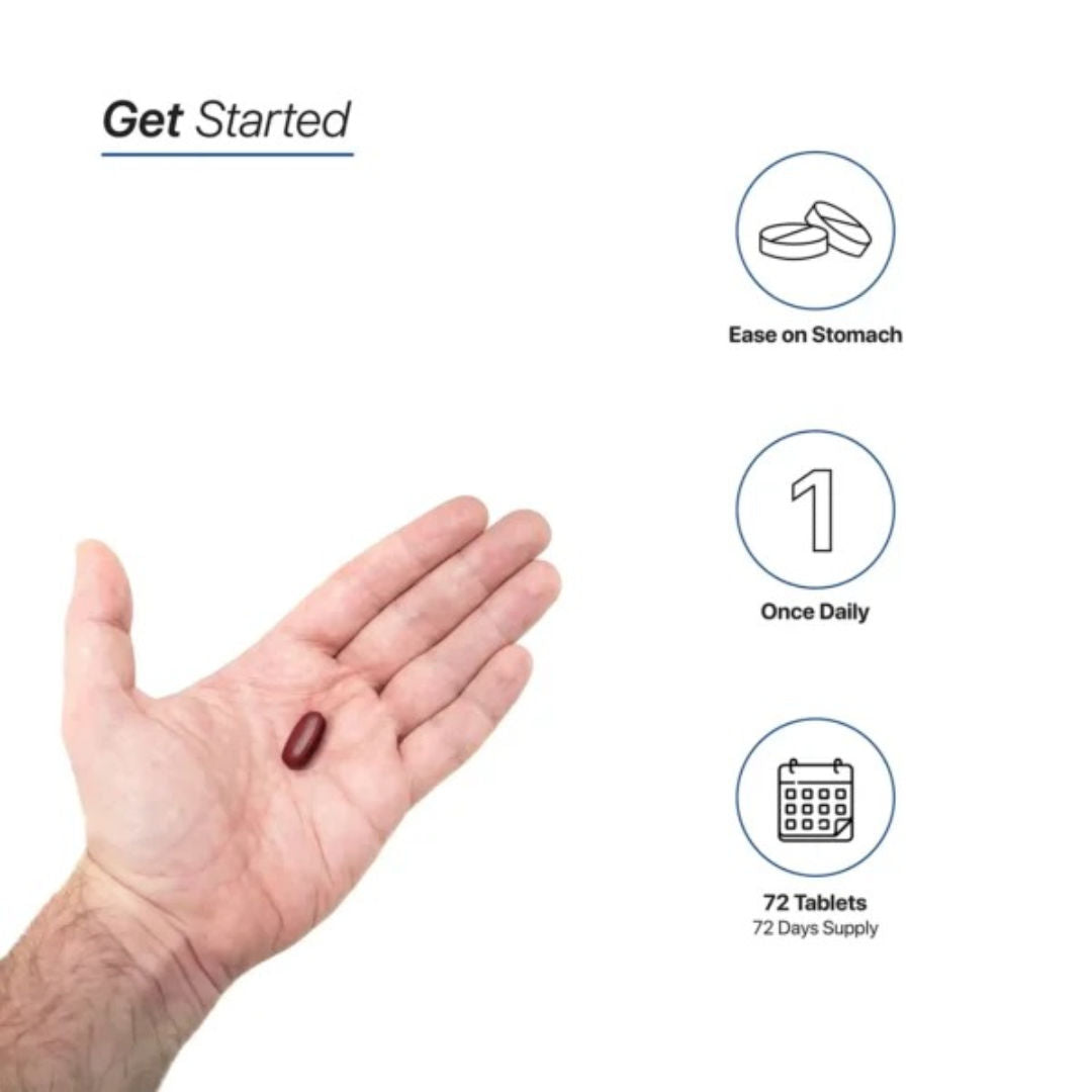 HC Nutrition Men’s Once Daily Multivitamin with Probiotics, Collagen, 72 Tablets