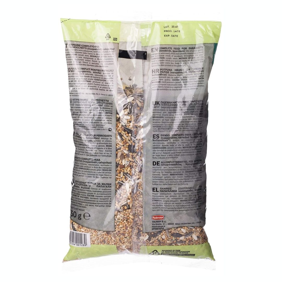 Padovan Naturalmix Parrocchetti Complete Food for Budgies