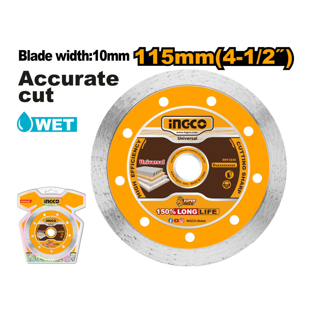 INGCO Wet Diamond Disc, 115x22.2 mm