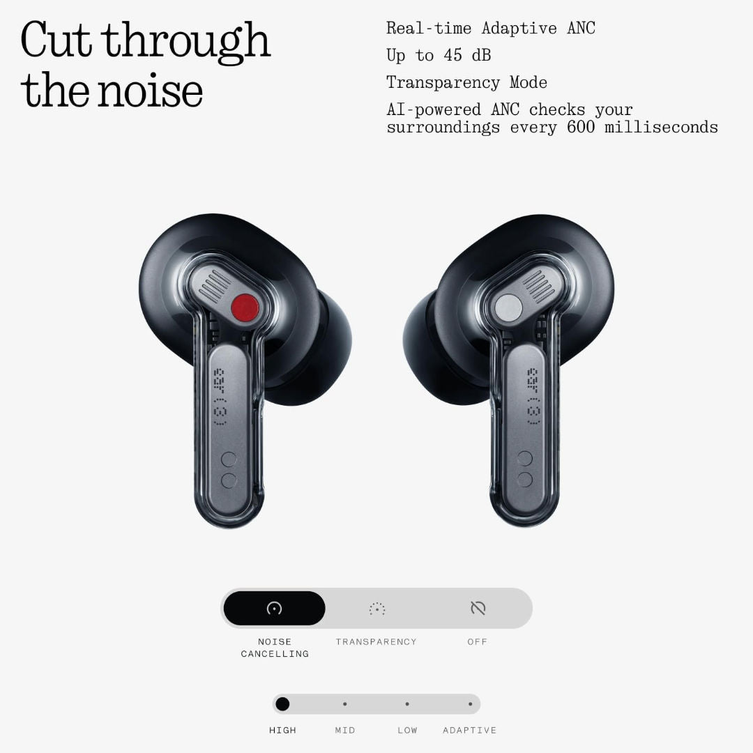 Nothing Ear (3) True Wireless Earbuds, Active Noise Cancellation, Global Version