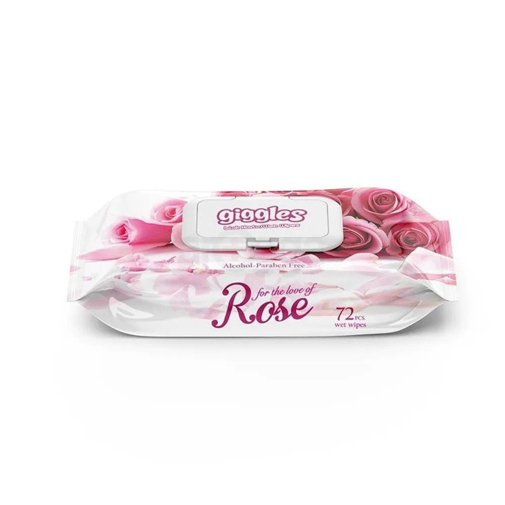Giggles Baby Rose Scented Wet Wipes, Pack of 72