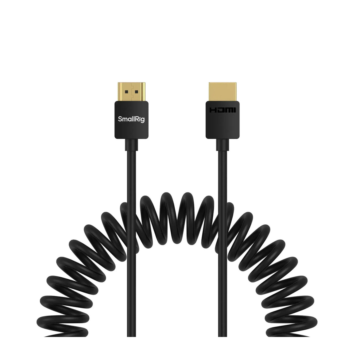 SmallRig Coiled High-Speed HDMI to HDMI Cable, 3.9ft Flexible Stretch, 4K 60Hz