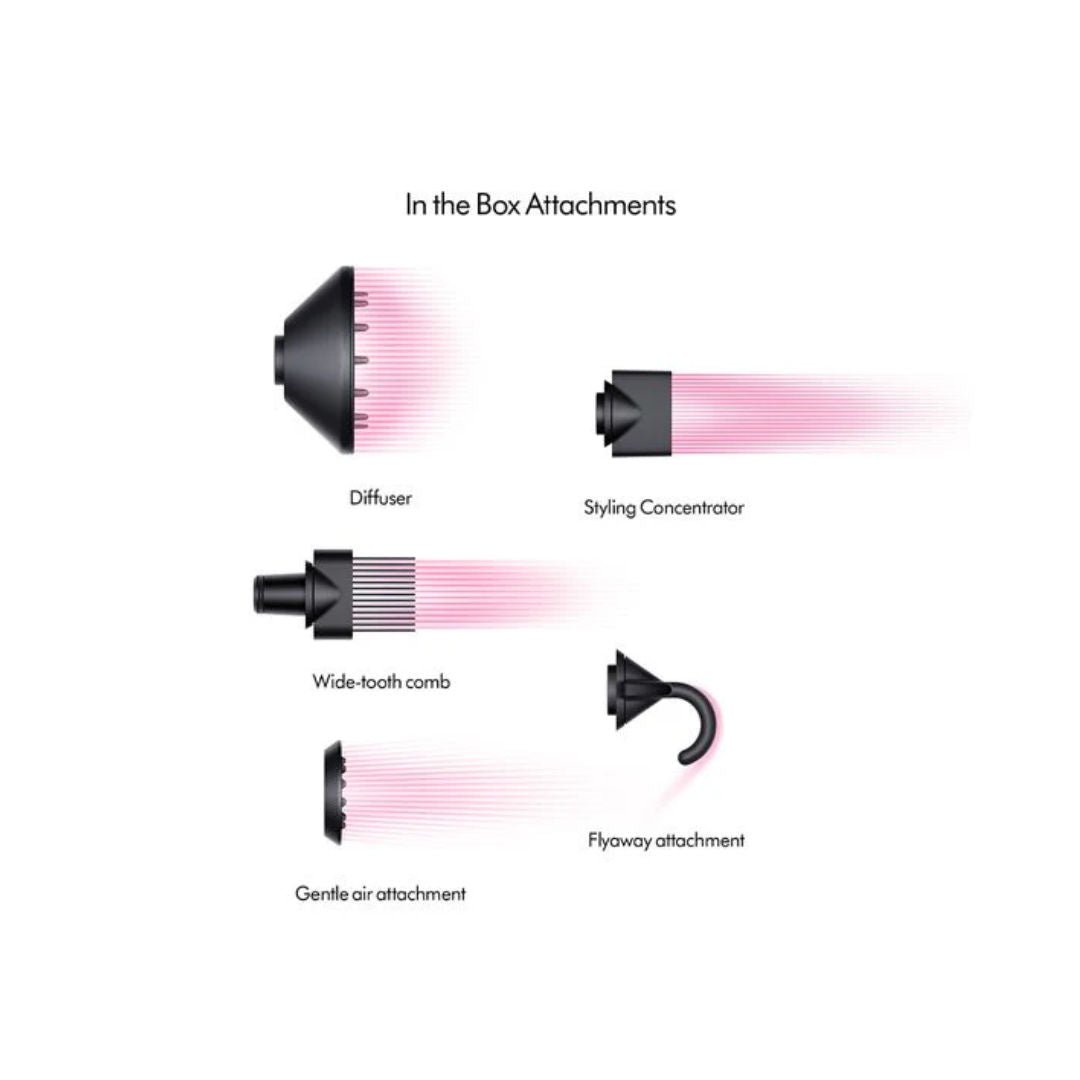 مجفف الشعر Dyson Supersonic HD07، تجفيف سريع وقوي مع تحكم ذكي في الحرارة