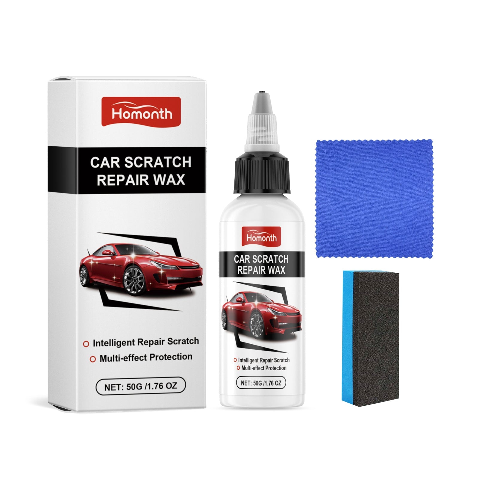 Car Scratch Repair Cream, Fast Decontamination, Polishing, Scratch Reconditioning, Car Care ,1set