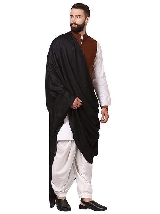 Mens Thick Count Blended Wool Shawl, Mens Lohi (full size)