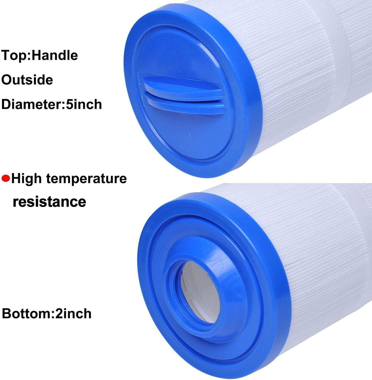 2pcs PWW35L Hot Tub Filter Cartridge Filter Compatible with Unicel 4CH-935 Waterway 817-4035 Teleweir 35 SF
