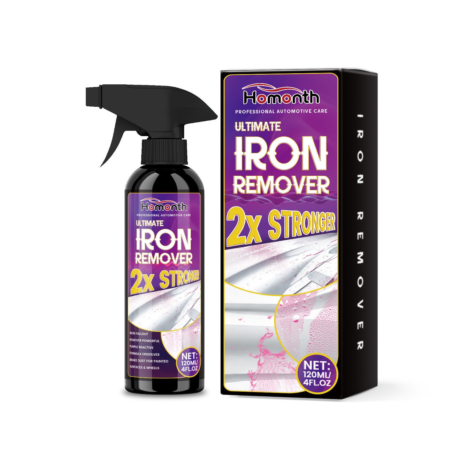 Automotive Rust Remover, Fast Rust & Oxidation Removal, Car Surface Cleaner ,120ml