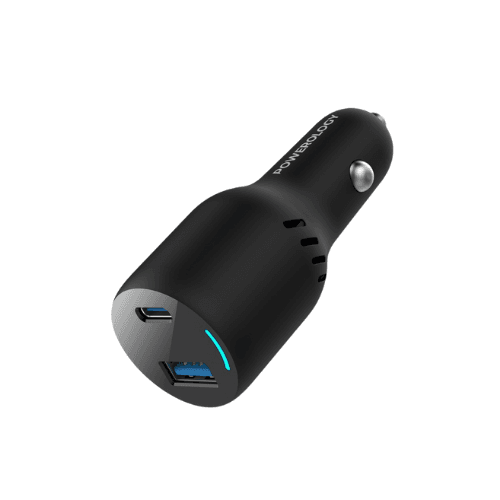 Powerology 65W PD + QC3.0 Dual Ports Car Adapter