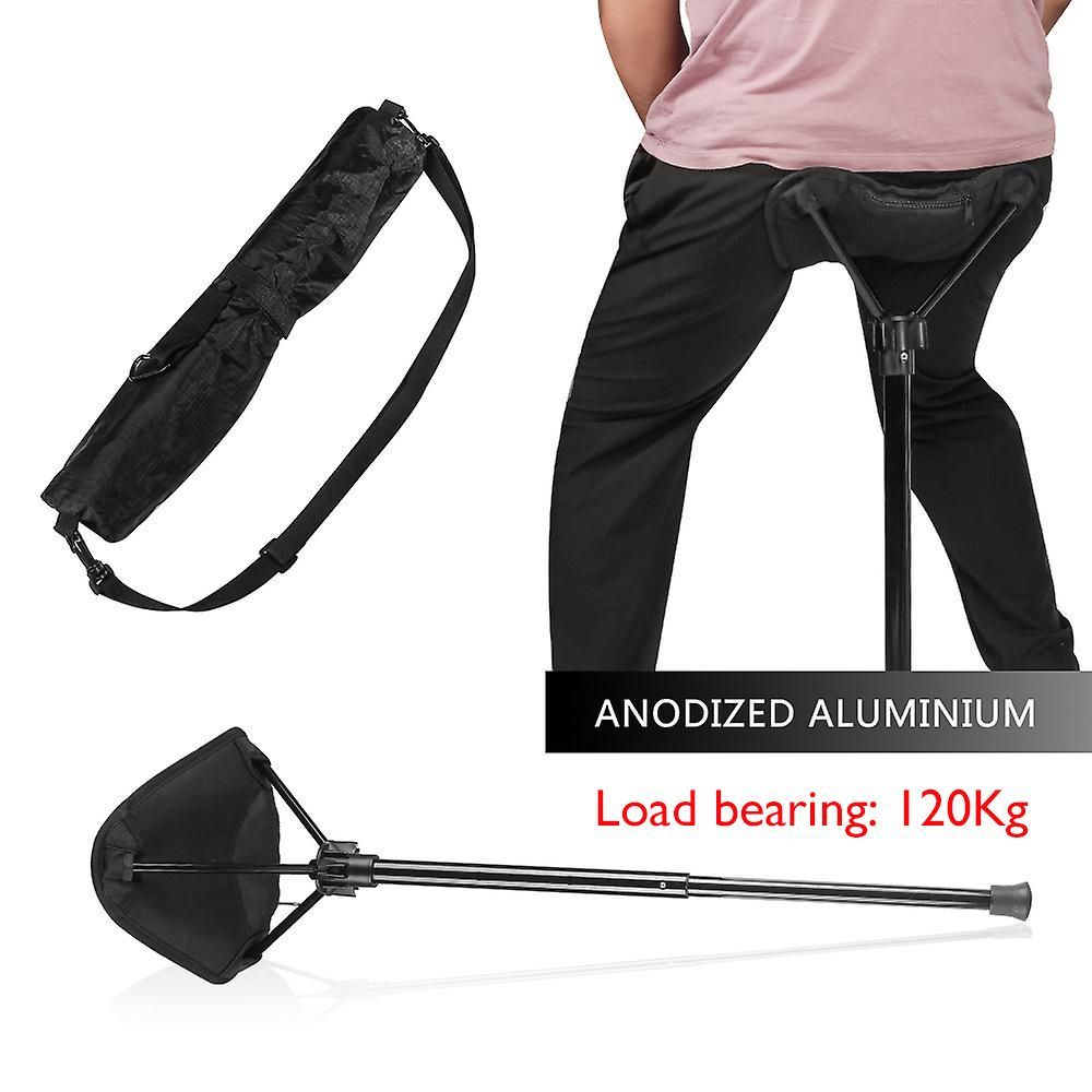 Portable Stool Height Adjustable Seat Retractable Outdoor Fishing Chair With 3 Gear