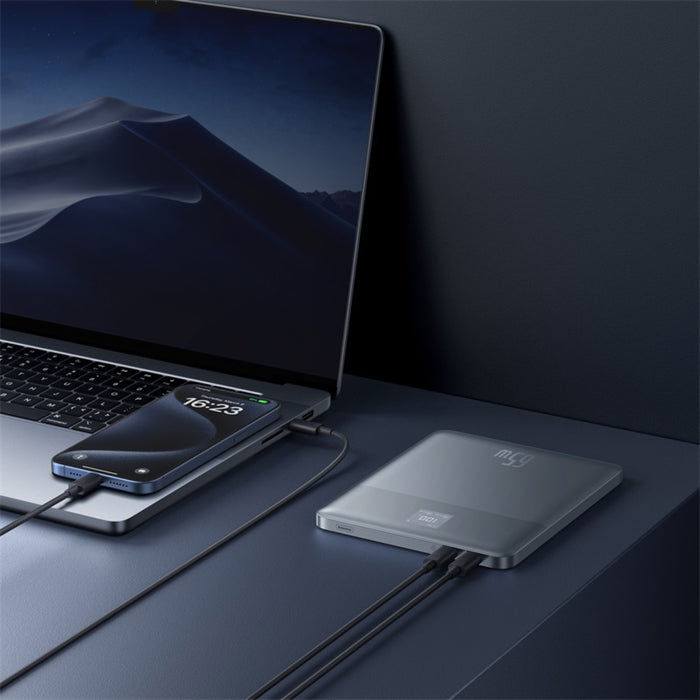 Baseus Blade2 Fast-Charging Power Bank 12000mAh 65W Intelligent Edition With Digital Display + 100W Type-C to Type-C Cable