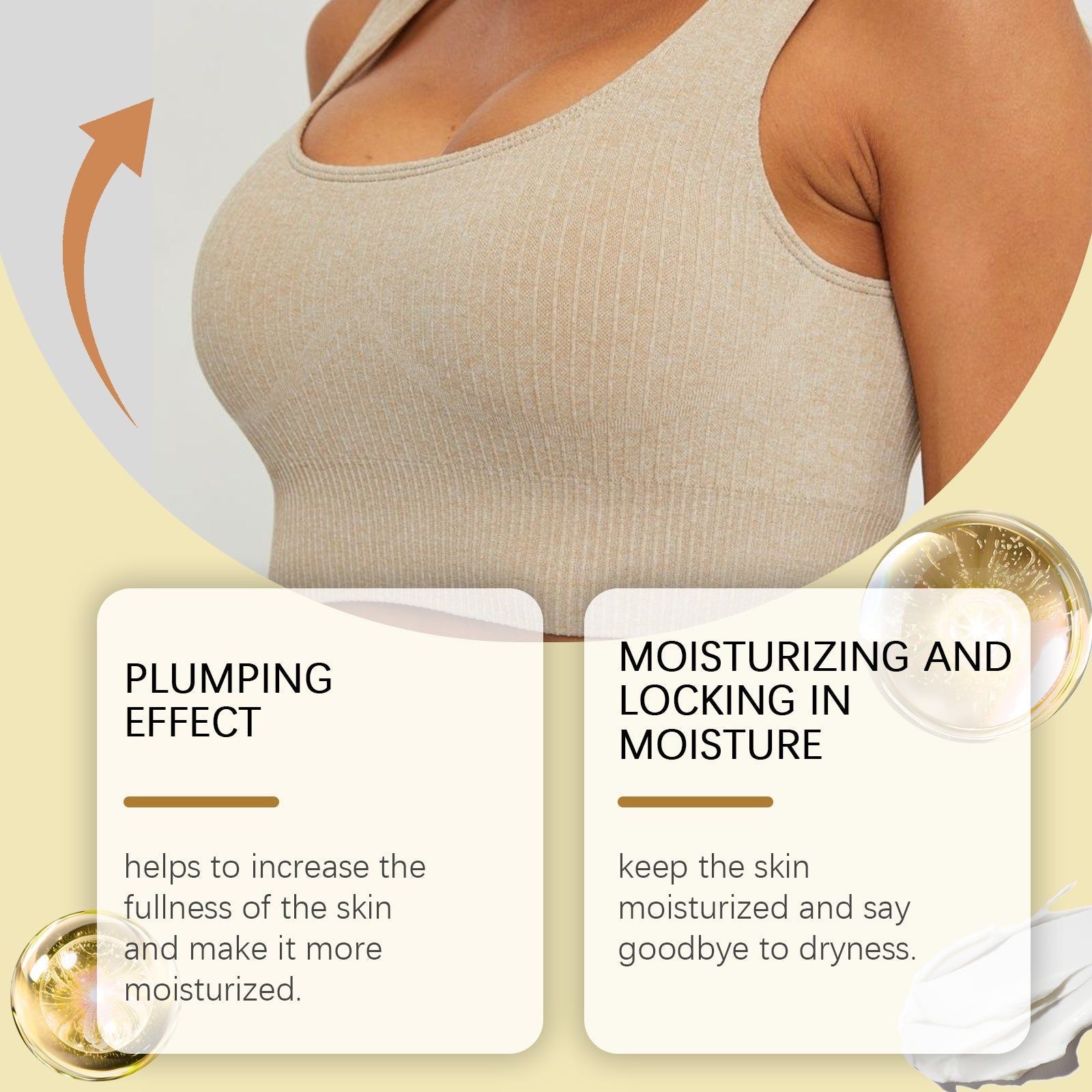 Breast Care Lotion, Full and Plump, Firming Skin, Moisturizing Massage ,50ml