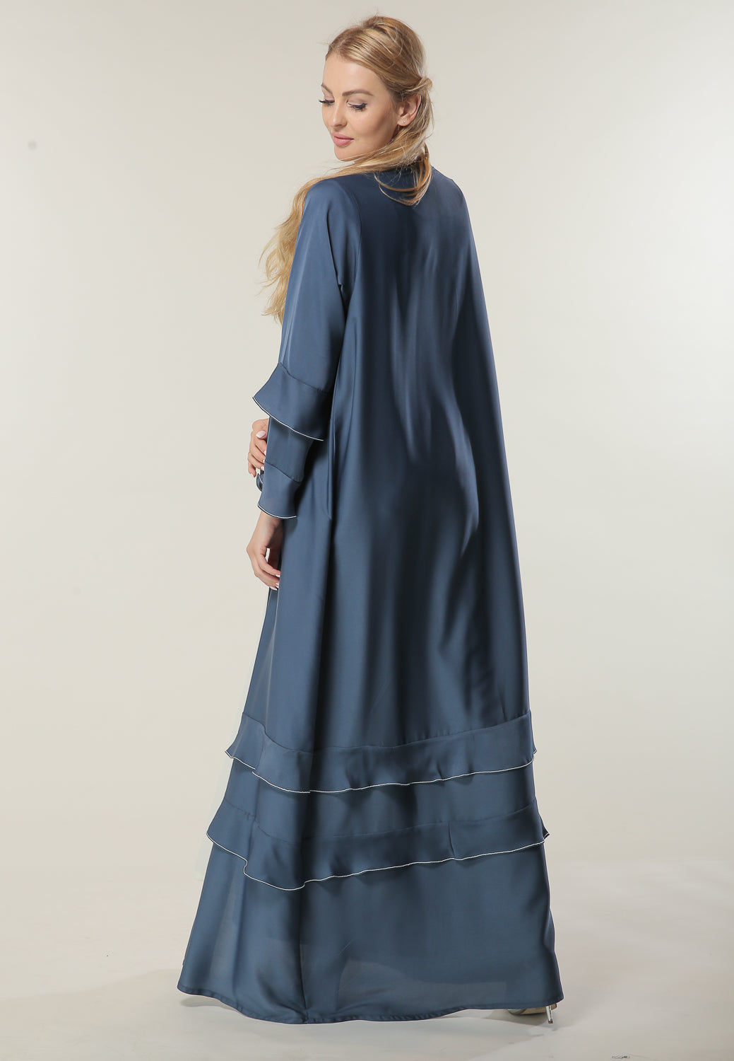 MOiSTREET Casual Blue Abaya